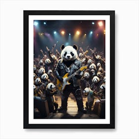 Rock Panda Art Print