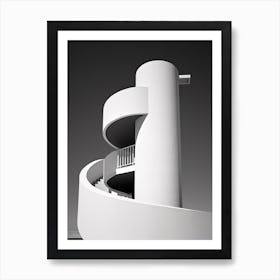 Faro, Portugal, Black And White Photography 2 Art Print