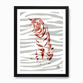 Tiger Red Art Print