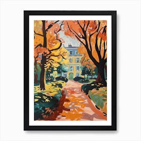 Luxemburg Gardens, France, Painting 3 Art Print