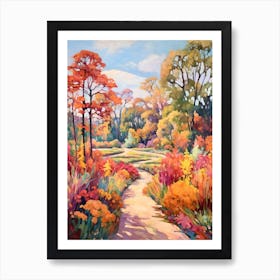 Autumn Gardens Painting Norfolk Botanical Garden 4 Art Print