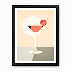 Mid Century Modern Sex On The Beach Floral Infusion Cocktail 2 Art Print