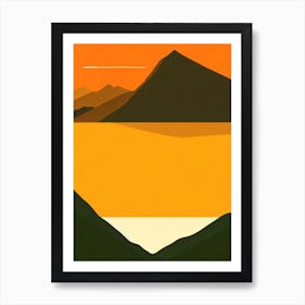 Bwindi Impenetrable National Park Uganda Retro Two Tone 2 Art Print