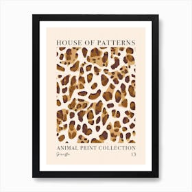 House Of Patterns Giraffe Animal Print Pattern 2 Art Print