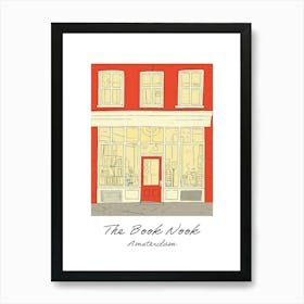 Amsterdam The Book Nook Pastel Colours 2 Poster Art Print