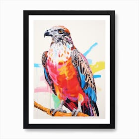 Colourful Bird Painting Osprey 2 Art Print