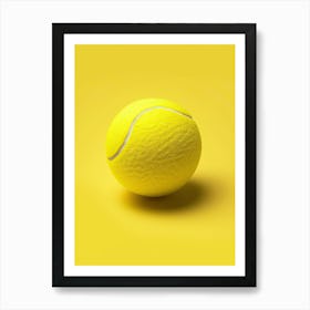 Painted Motion Tennis Ball Poster