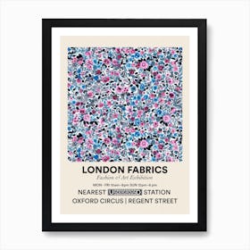 Poster Marigold Mist Bloom London Fabrics Floral Pattern 3 Art Print