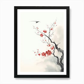 Japanese Sakura Blossom Art Print