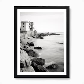 Santa Marinella, Italy, Black And White Photography 3 Art Print