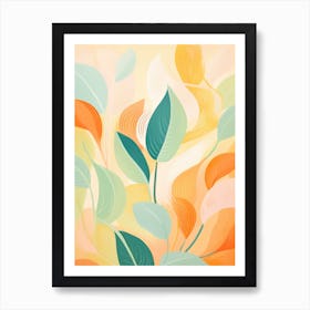 Abstract Leaves 1 Art Print