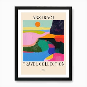 Abstract Travel Collection Poster Gabon 2 Art Print