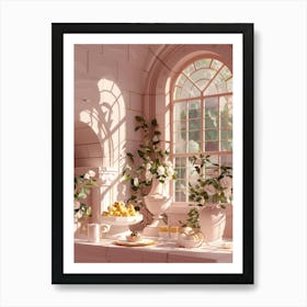 Pink Kitchen Art Print