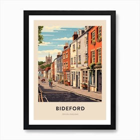 Devon Vintage Travel Poster Bideford Art Print