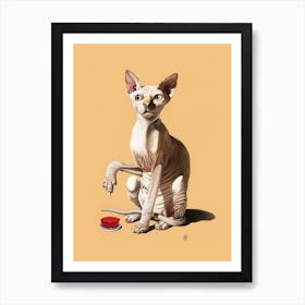 Cat-astrophe (Colour) Art Print