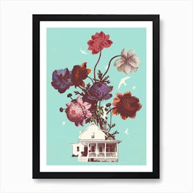 Flower House Art Print