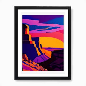 Rocky Canyon Warm Sunset Art Print