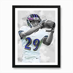 Marlon Humphrey Baltimore Ravens Art Print