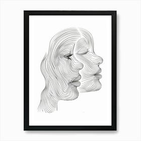 Line Art Intricate Simplicity 1 Art Print