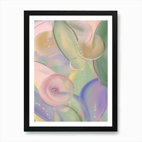 Pink Fantasy Garden Abstract Art Print