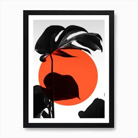 Leafs Sun Art Print