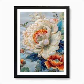 Chinese Silk Embroidery 1 Art Print