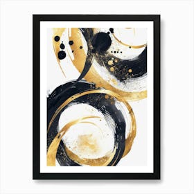 Gold And Black Canvas Print 32 Art Print