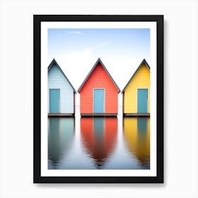 Colorful Houses On The Water Art Print