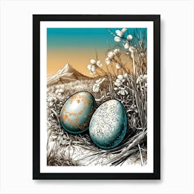 Easter Eggs 5 Art Print