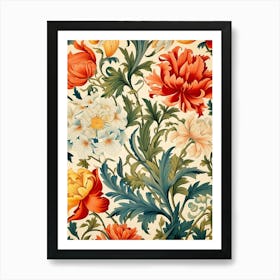 Floral Wallpaper Pattern 2 Art Print