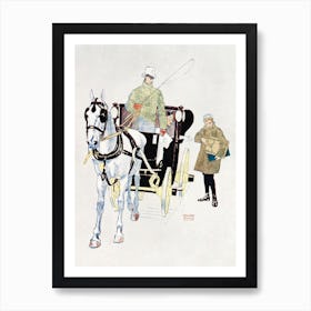 Vintage Carriage (1893), Edward Penfield Art Print