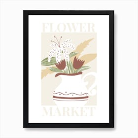 Flower Market  02 Art Print