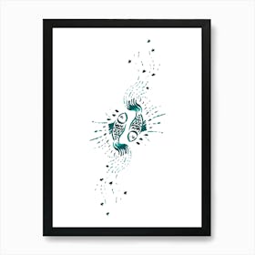 Pisces Zodiac Art Print