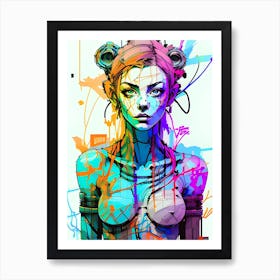 Abstract Topless Painting 6 Art Print