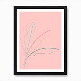 Banana Palm Leaves Art Print