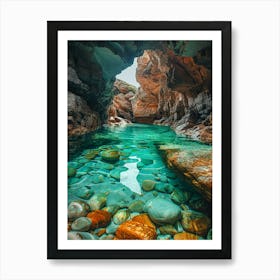 Caves In The Rock Art Print