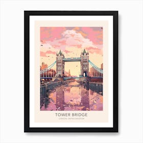 Tower Bridge London United Kingdom 2 Travel Poster Art Print