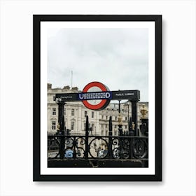 Underground London Tube Travel Art Art Print