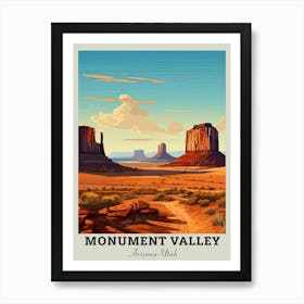 Monument Valley Arizona Travel Art Print