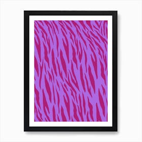 Purple animal print  Art Print