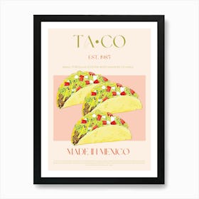 Taco Mid Century Art Print