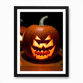 Halloween Pumpkins 1 Art Print