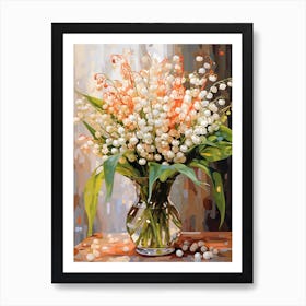 Lily Of The Valley Flower Still Life Painting 3 Dreamy Art Print