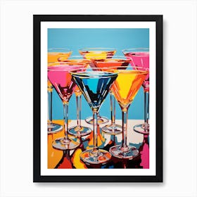 Pop Art Vivid Martini 1 Art Print