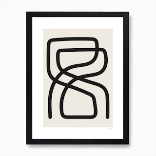 Abstract Line Art 05 Art Print