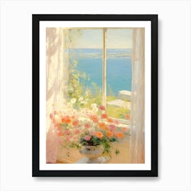 Window With Flowers 1 Art Print