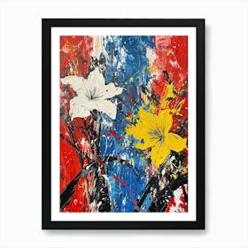 Lily Painting, Pop-Up Series Art Print