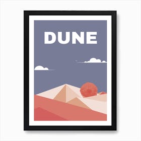 Dune travel poster 1 Art Print