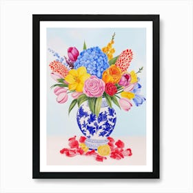 mix flowers Poster