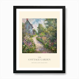 Flower Symphony Cottage Garden Poster 4 Art Print